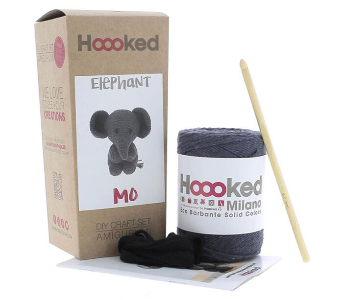 Mo the Elephant Amigurumi Crochet Kit