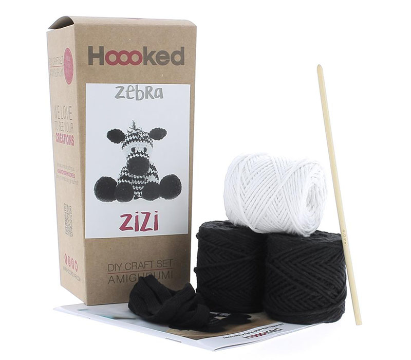 Zizi the Zebra Amigurumi Crochet Kit
