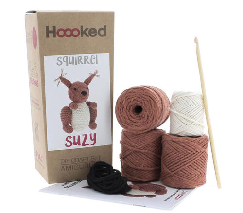 Susy the Squirrel Amigurumi Crochet Kit