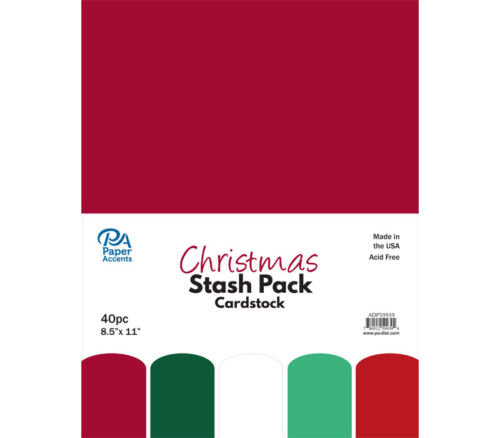 Stash Pack 8-1/2-inch x 11-inch 40 piece Christmas