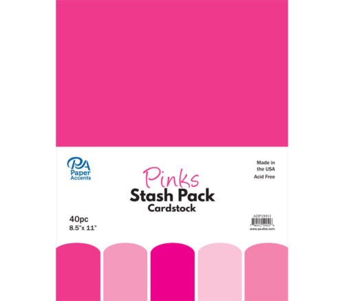 Stash Pack 8-1/2-inch x 11-inch 40 piece Pinks