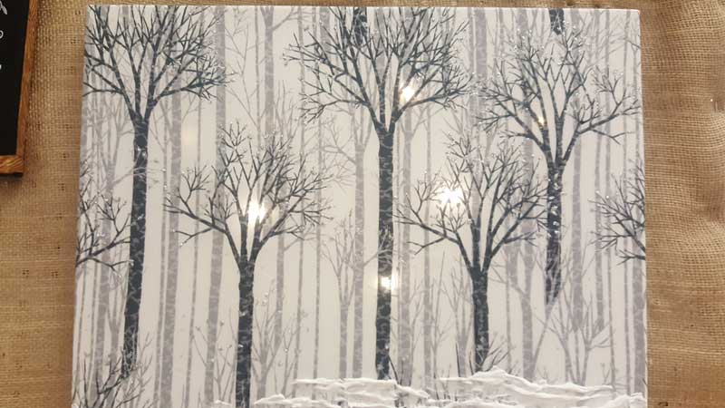 Lights in a Woodland Digital Print