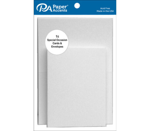 Card and Envelope 2-1/2-inch x 3-1/2-inch Special Occasion 15 Piece White