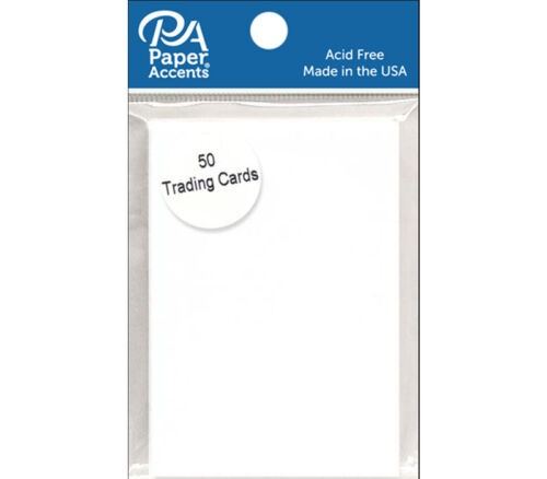 Trading Cards 2-1/2-inch x 3-1/2-inch 65-pounds White 50 piece