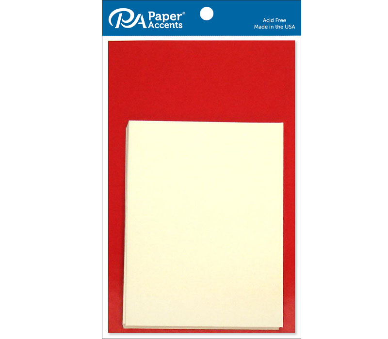 PA Paper Accents Card and Envelope - 4-1/4-inch x 5-1/2-inch - 50 Piece -  White - Craft Warehouse