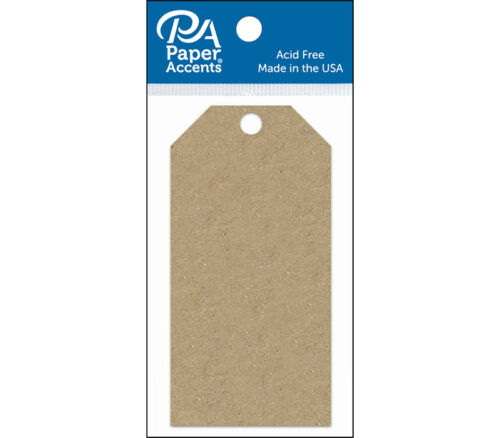 Craft Tags 2-1/8-inch x 4-1/4-inch 25 Piece Brown Bag