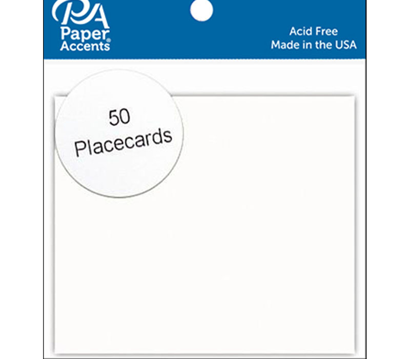 Placecards 3-inch x 3-1/2-inch White 50 piece