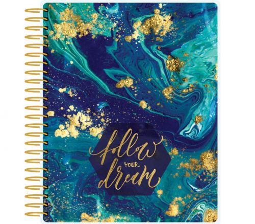 12 Month Undated Planner - Blue Marble