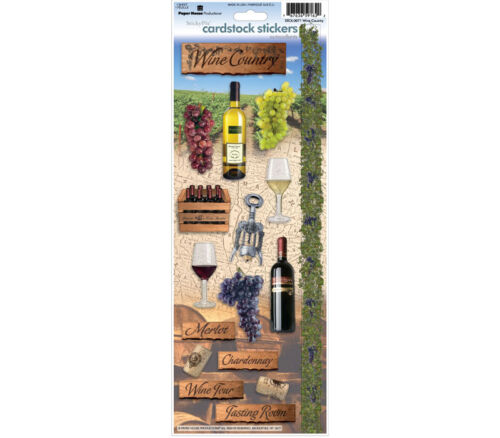 Cardstock Sticker - Wine Country