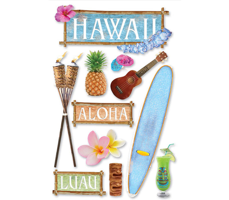 3D Stickers - Hawaii