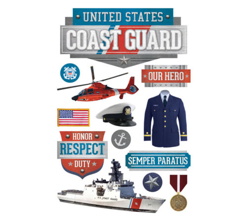 3D Stickers - U.S. Coast Guard