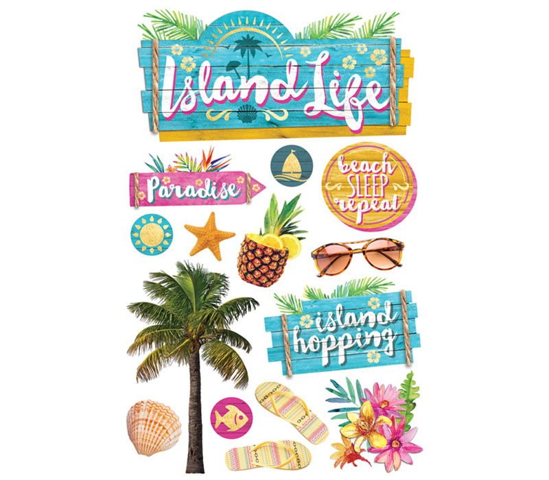 3D Stickers - Island Life