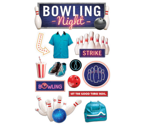 3D Stickers - Bowling Night