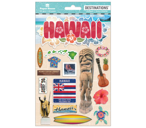 2D Destination Stickers - Hawaii