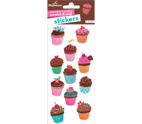 Scratch and Sniff Stickers - Chocolate Cupcake