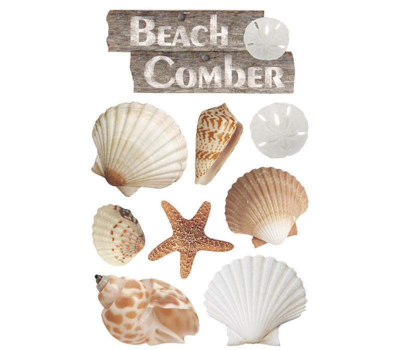 3D Stickers - Beach Comber