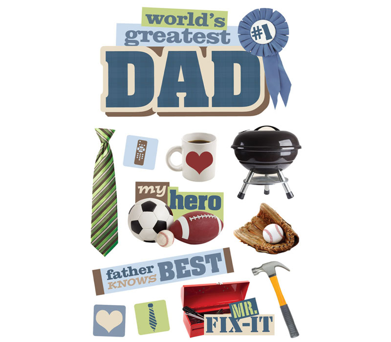 3D Stickers - Dad