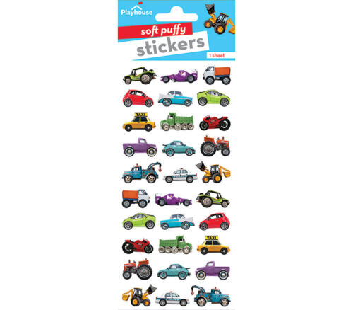 Puffy Stickers - Mini Mixed Cars