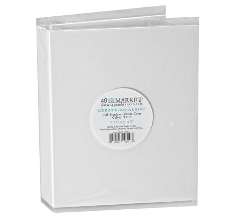 49 and Market Create-An-Album Tall Standard Album Cover -  White