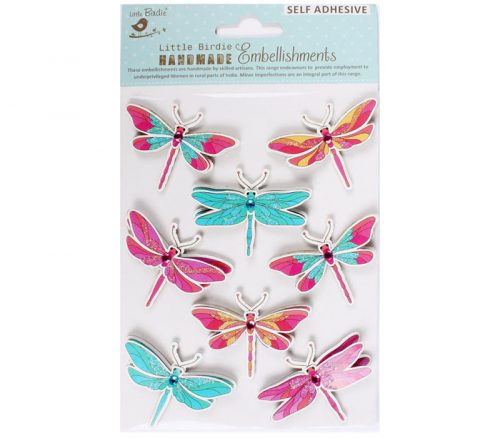 Little Birdie Watercolor Embellishment - Dreamy Dragonfly