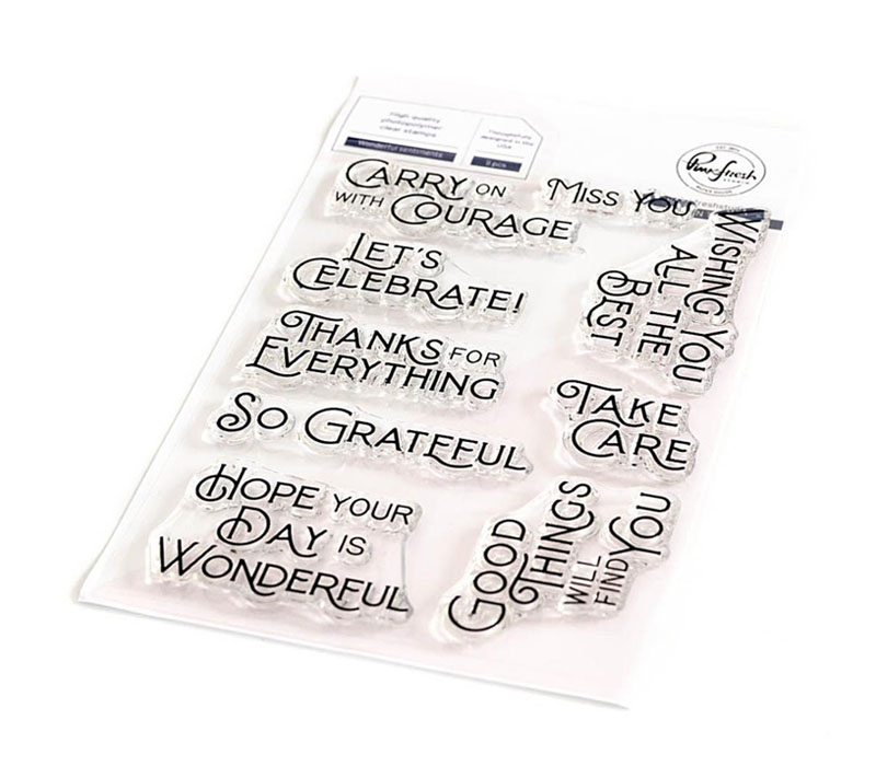 Pinkfresh Studio Stamp - Wonderful Sentiments