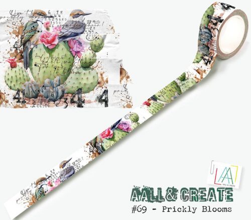 AALL and Create Washi Tape - Prickly Blooms