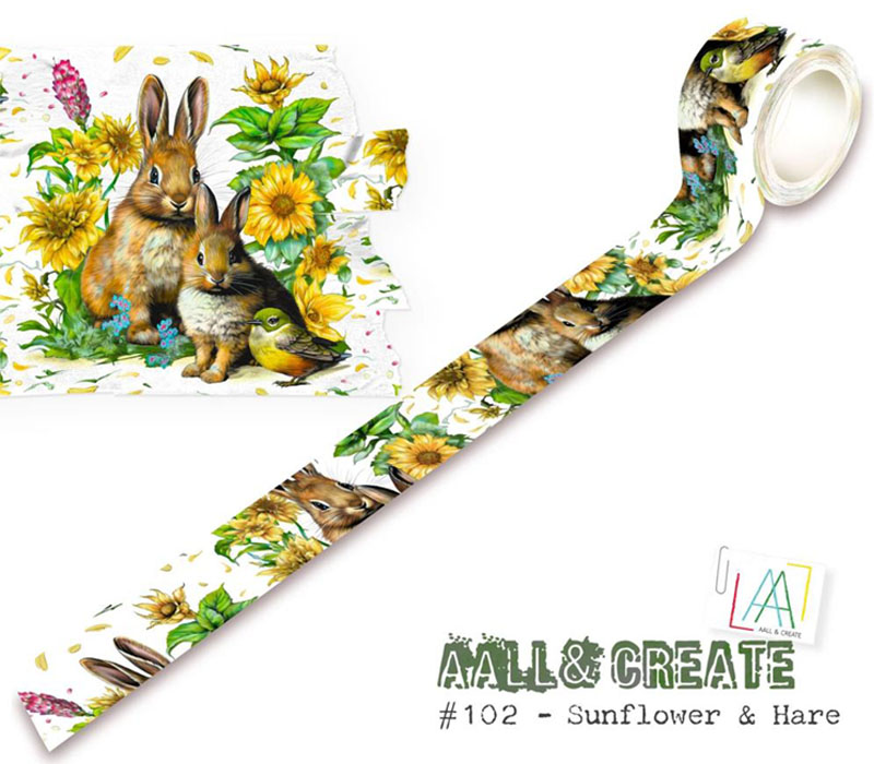 AALL and Create Washi Tape - Sunflower and Hare