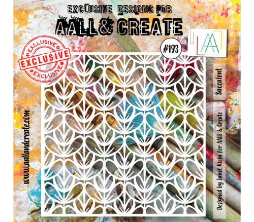 AALL and Create Stencil - Succulent