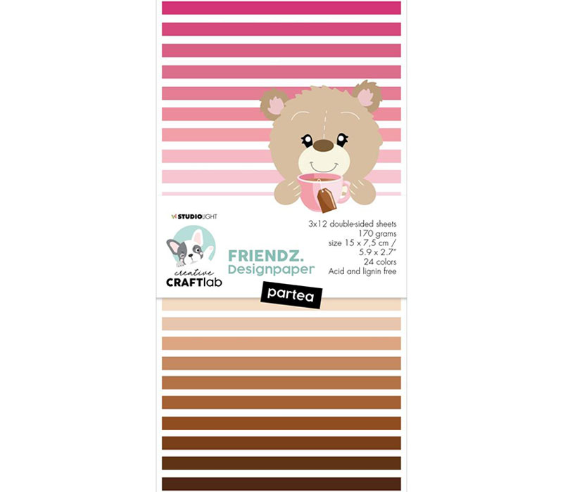 Studio Light Friends Paper Pad - 6x3 - Nr 117 Partea