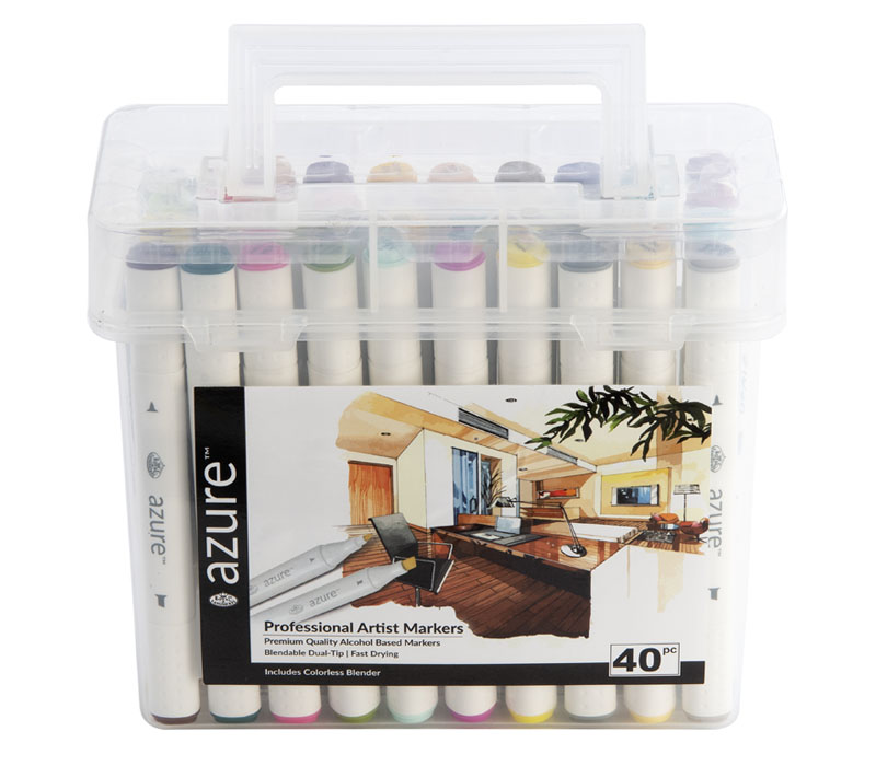 Royal Azure Dual Marker Set - 40 Piece