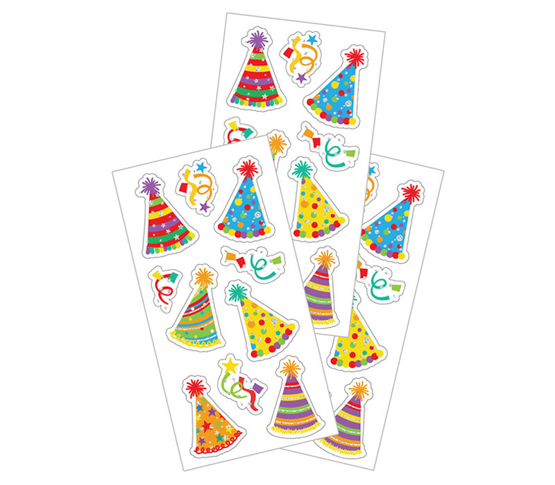 Paper House Stickers - Party Hats