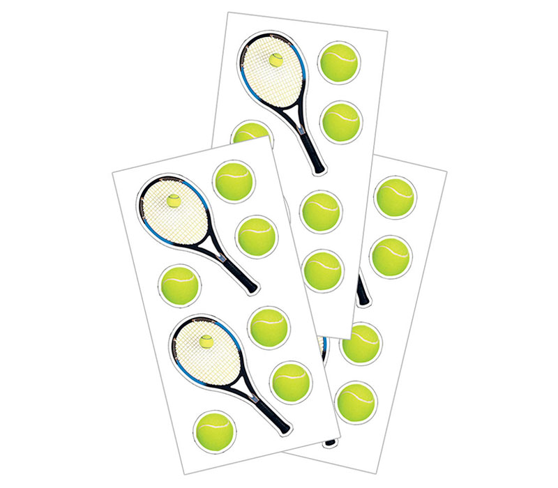 Paper House Stickers - Tennis Balls and Racquets
