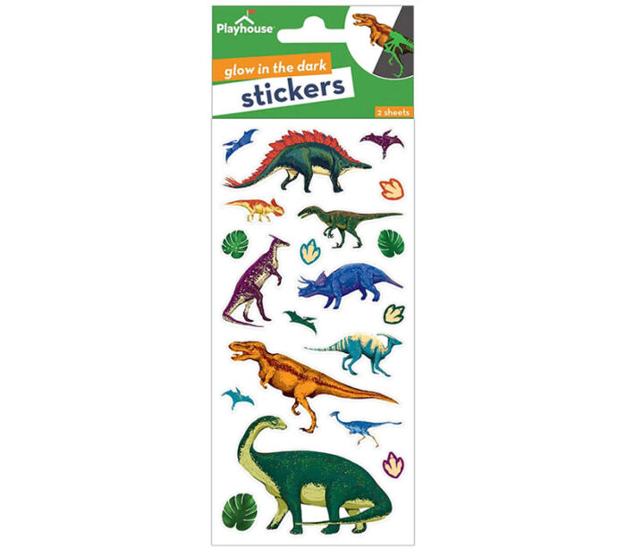 Paper House Stickers - Glow in the Dark Dinosaurs