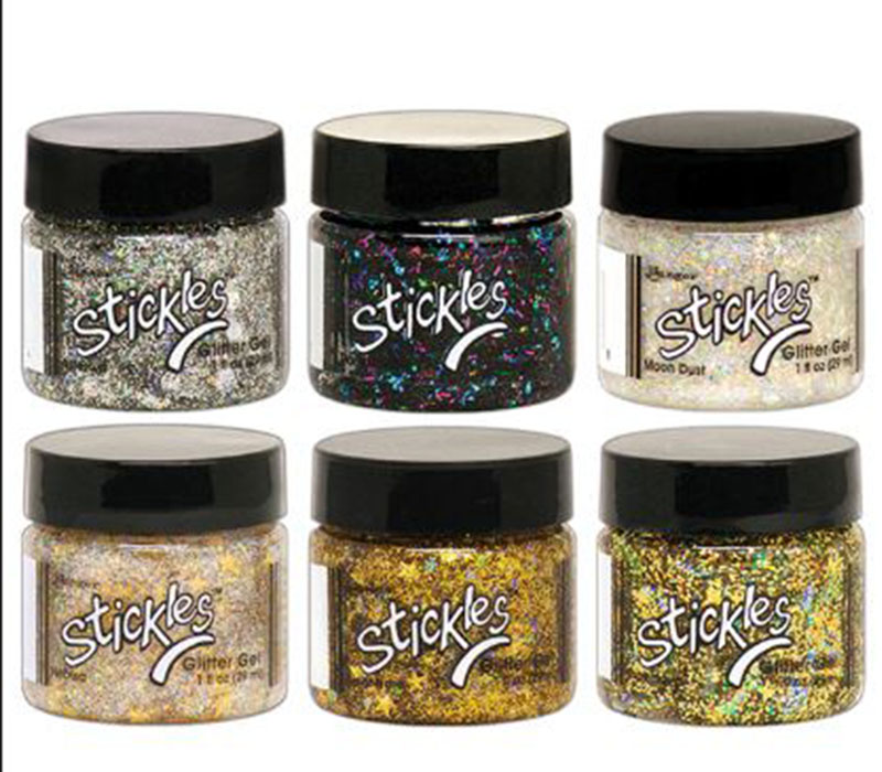Stickles Glitter Glue Bundle of 3 Colors | Silver, Diamond, and Gold |  Craft Glitter Glues