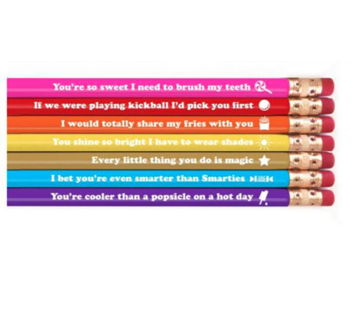 Pencil Set - Share My Fries - 7 Piece - Image 2