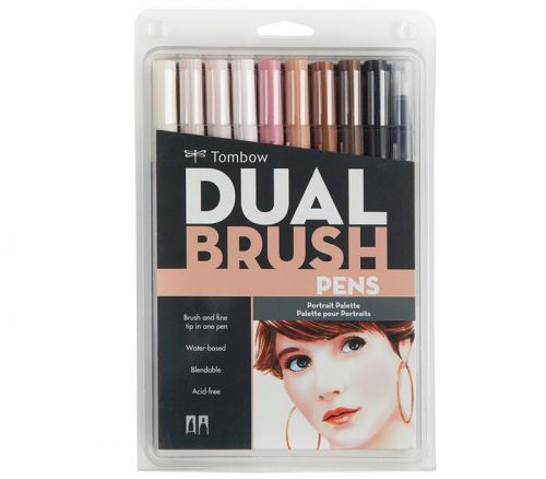 Dual Brush Pen Set - Portrait 10 Piece