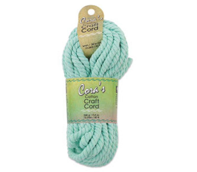 Cora's Cotton Craft Cord - Black - 6mm - 50 feet - Craft Warehouse