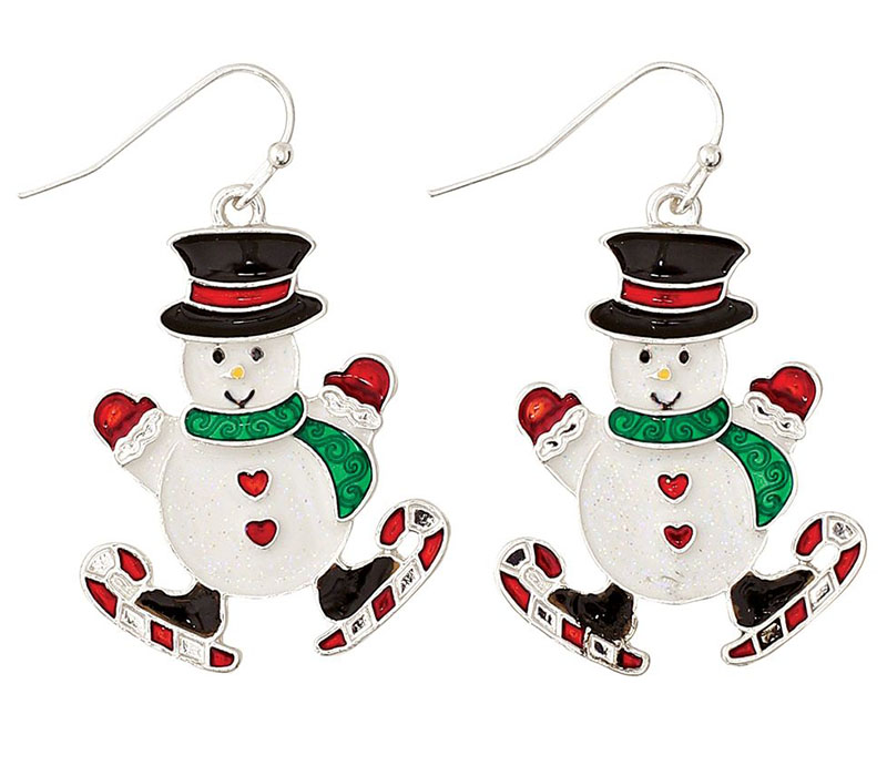 Skating Snowmen Earrings