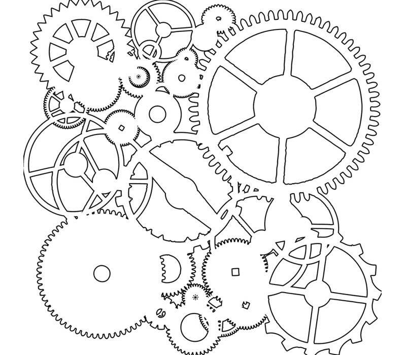 The Crafters Workshop Stencil - Gears