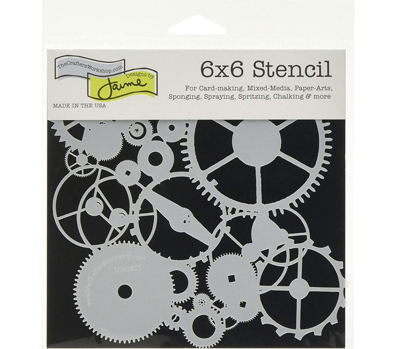 The Crafters Workshop Stencil - Gears