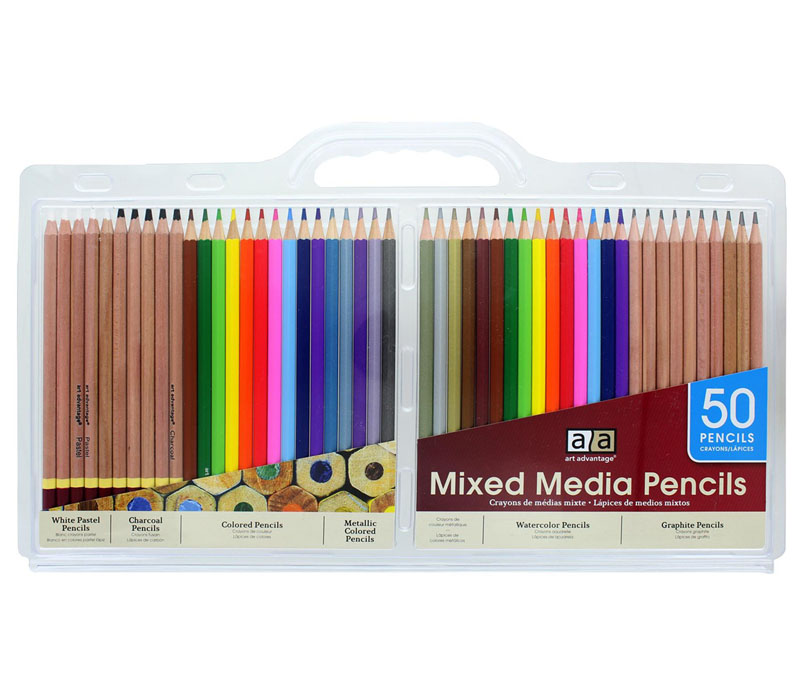 Art Advantage Mixed Media Pencil Set - 50 Piece