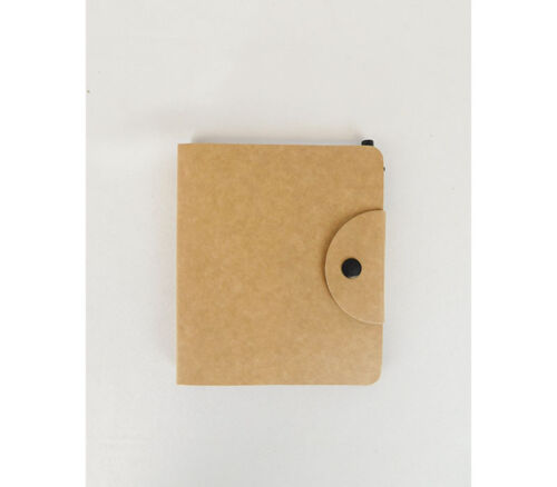 Notebook with Button Closure