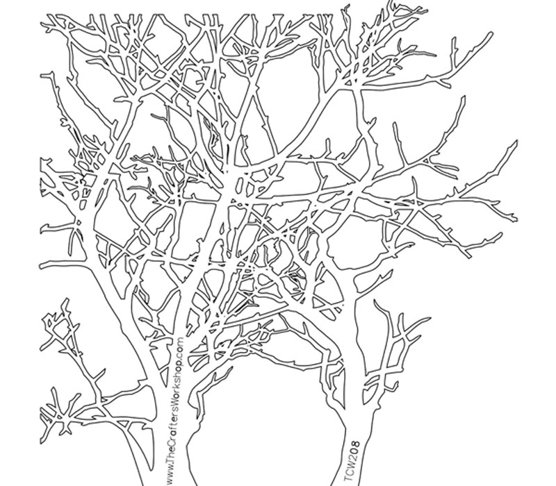 The Crafters Workshop Stencil - Branches