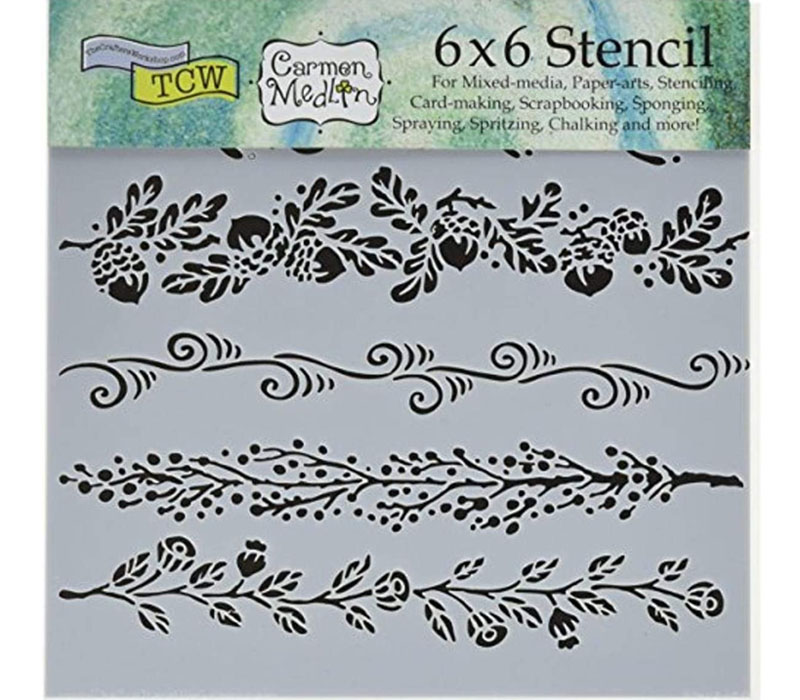 The Crafters Workshop Stencil - Fanciful Borders