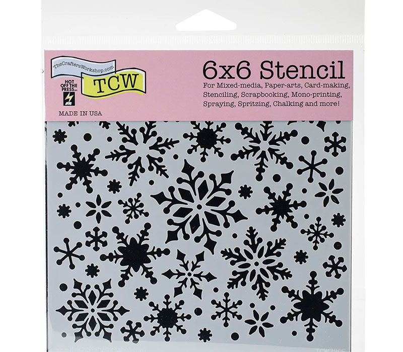 The Crafters Workshop Stencil - Mini Snowflakes