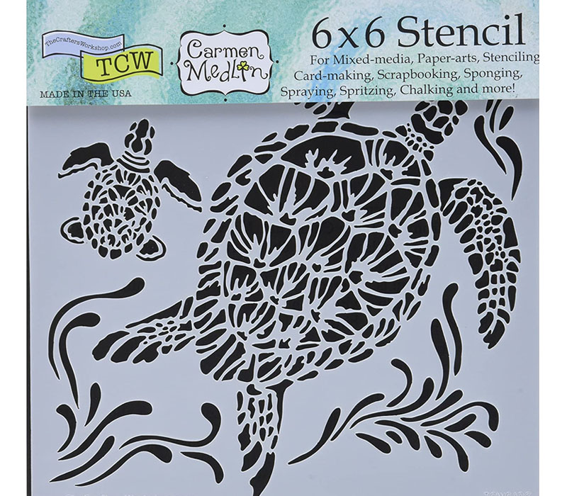 The Crafters Workshop Stencil - Mini Sea Turtles