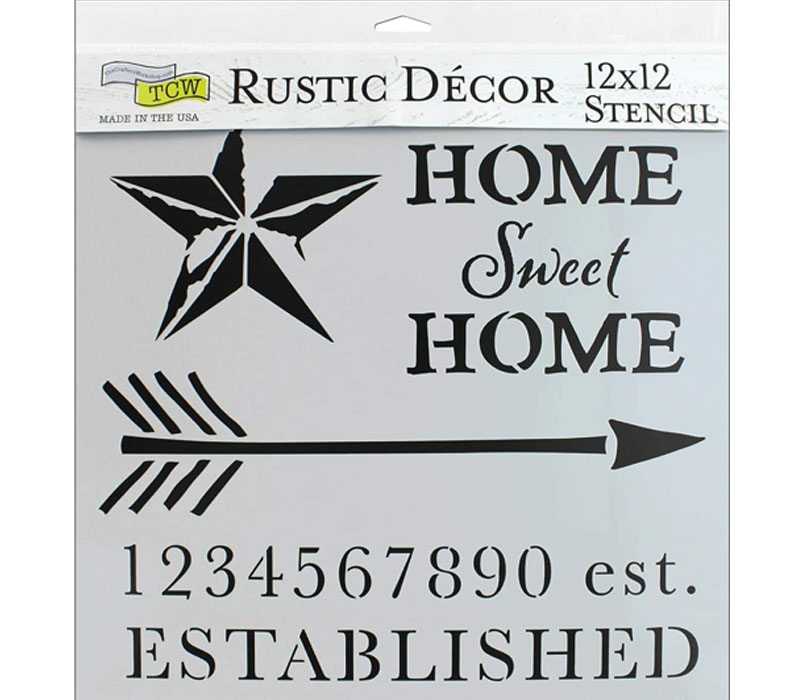The Crafters Workshop Stencil - Home Sweet