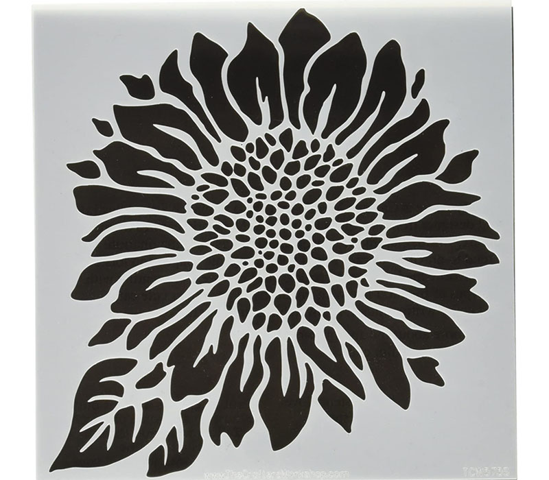 The Crafters Workshop Stencil - Joyful Sunflower