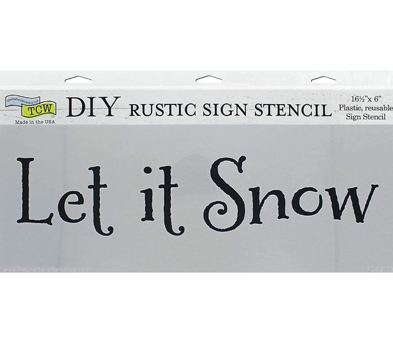 The Crafters Workshop Stencil - Let It Snow