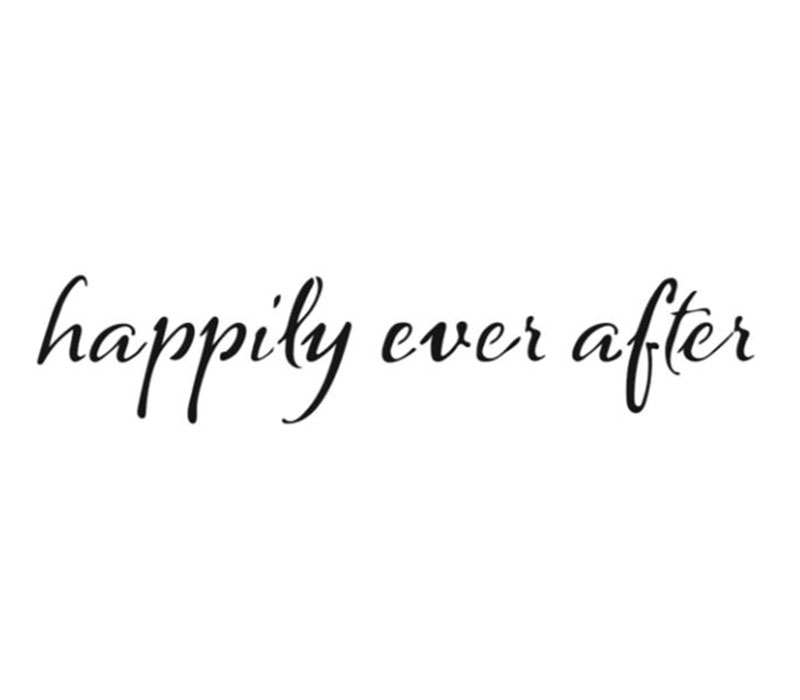 The Crafters Workshop Stencil - Happily Ever After